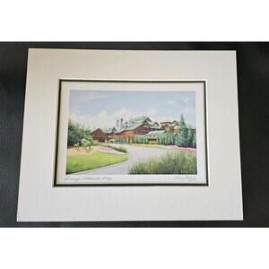 Disney Parks Wilderness Lodge Larry Dotson Print Vacation Memories - Signed 2016
